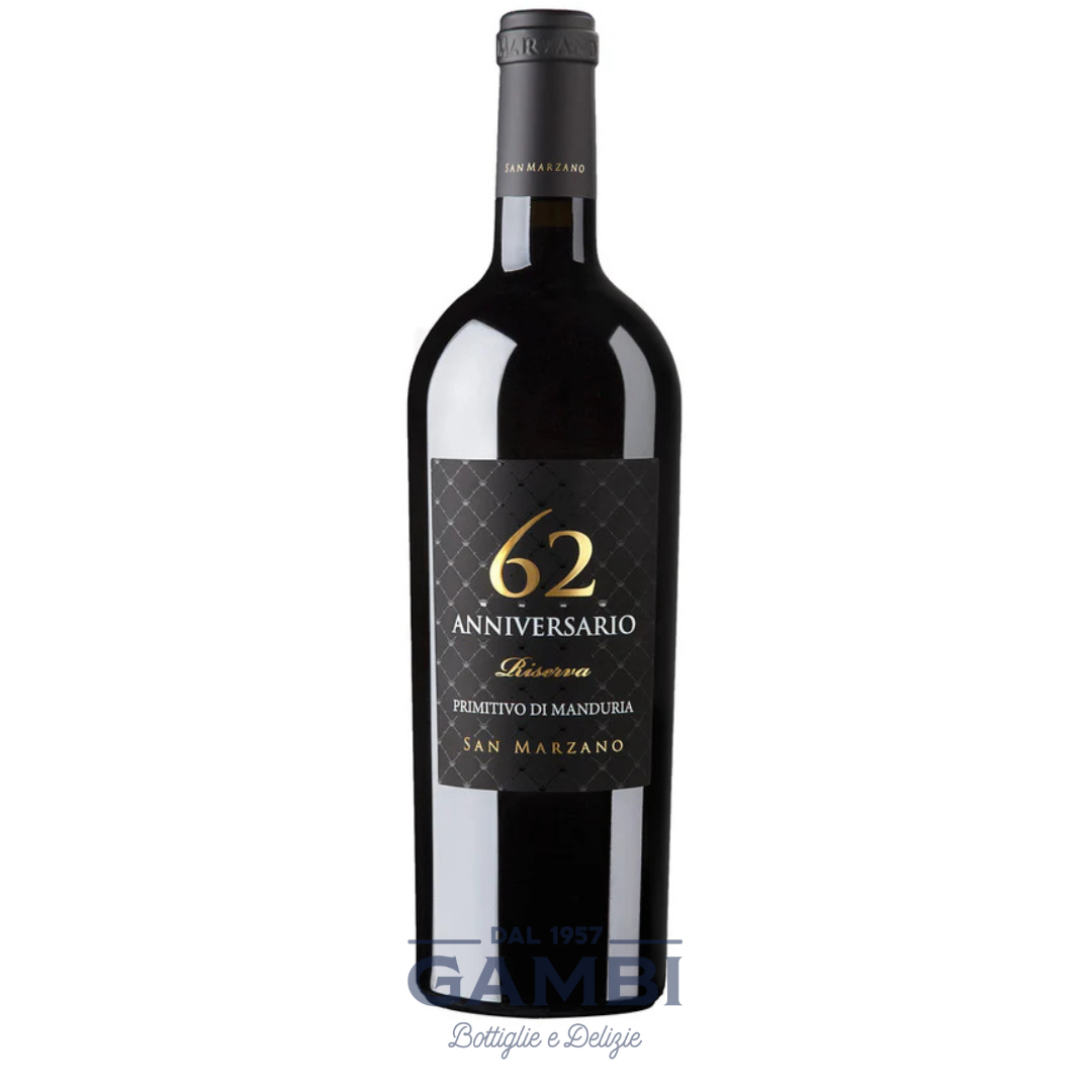 Primitivo di Manduria Riserva Anniversario 62 2018 San Marzano 75 cl / Enoteca Gambi